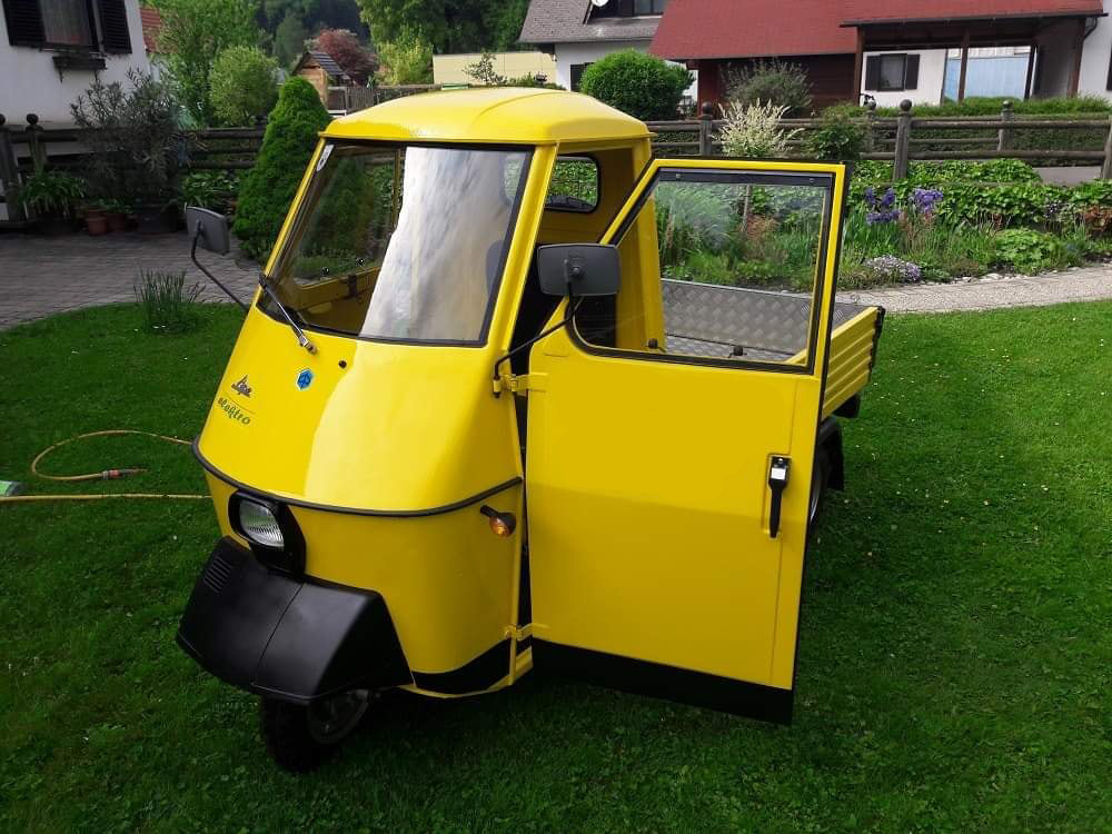 Gelbe Ape auf einer Wiese