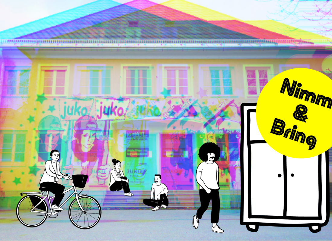 Nimm & Bring Werbepostkarte